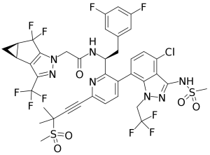 struktur kimia dari Lenacapavir