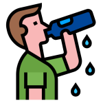 gambar ilustrasi minum air